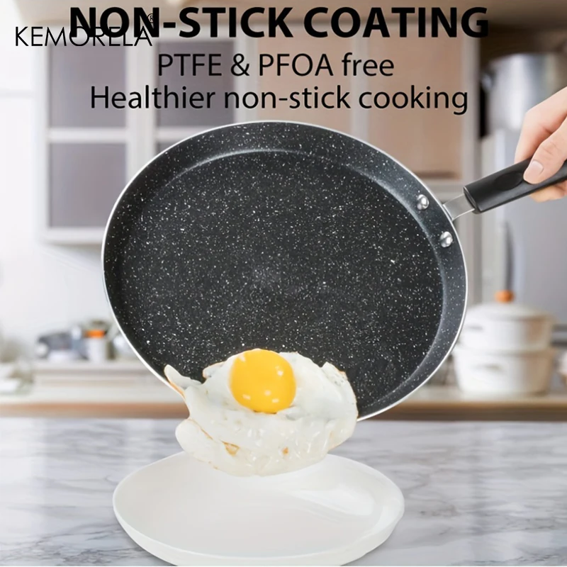 Egg Waffle Pan - Sartén Antiadherente de 18/22/26CM para Desayuno,